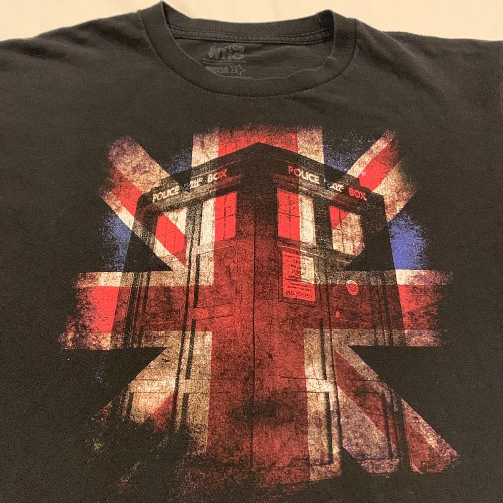 DR. WHO T-shirt, Black- Mens Large